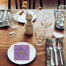 20 Pack Luncheon 3 Ply Napkin Purple Daisy - Set of 6