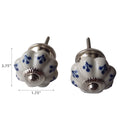Decorative Ceramic Knob Set Of 2 Floral - Set of 3