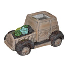 Mgo Wood Look Figurine Planter (Truck)