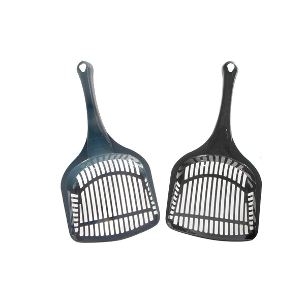 Plastic Cat Litter Scoop Asstd - Set of 2