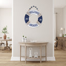 Wooden Life Buoy With Bead Hanger 9"