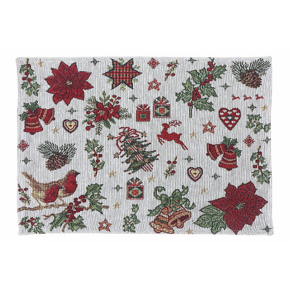 Tapestry Placemat (Holiday Festivities) (13 X 18) - Set of 12