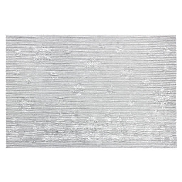 Vinyl Placemat (Winter Forest) (Silver) - Set of 12