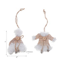 Christmas Sweater Toque Wooden Ornament  - Set of 6