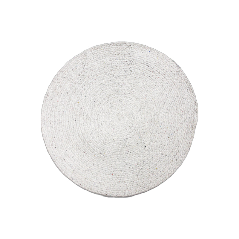 Printed Cotton Rope Placemat (Snowflake) - Set of 12