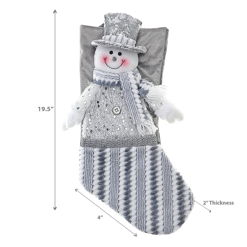 Christmas Icy Glam Snowman Stocking