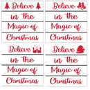 S/4 Wooden Enamel Coasters (Believe In The Magic Of Christmas)
