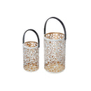 Christmas Metal Cutout Lantern Set Of 2 Star