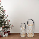 Christmas Metal Cutout Lantern Set Of 2 Star
