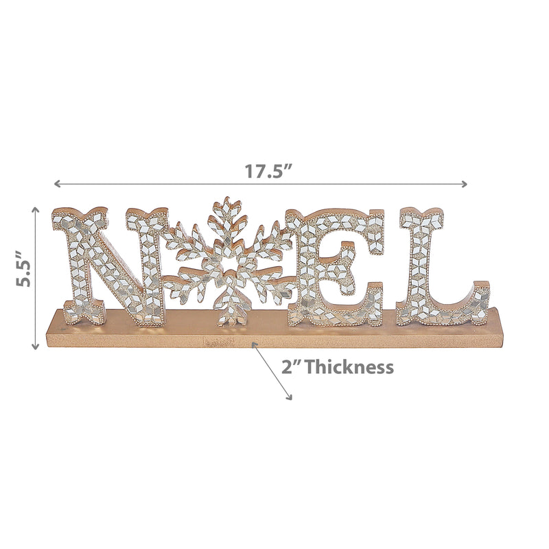 Christmas Champagne Diamond Word Stand Noel