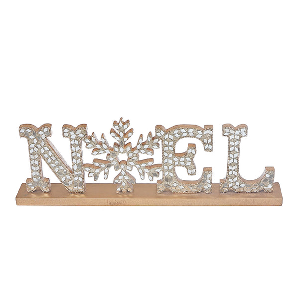 Christmas Champagne Diamond Word Stand Noel