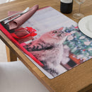 Christmas Plastic Placemat Meowy Catmas - Set of 12