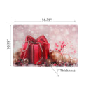 Christmas Plastic Placemat Red Present - Set of 12