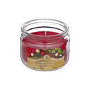 Christmas 3 Oz Scented Jar Candle Cranberry Woods - Set of 4