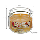 Christmas 3 Oz Scented Jar Candle Frosted Gingerbread - Set of 4