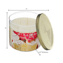 Christmas 14 Oz 3 Wick Jar Candle Festive Sugar Cookies - Set of 2