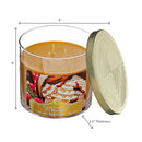 Christmas 14 Oz 3 Wick Jar Candle Frosted Gingerbread - Set of 2