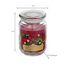 Christmas 18 Oz Scented Jar Candle Cranberry Woods - Set of 2