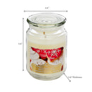 Christmas 18 Oz Scented Jar Candle Festive - Set of 2