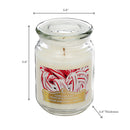 Christmas 18 Oz Scented Jar Candle Candy Cane - Set of 2
