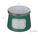 Christmas 10.5Oz Taper Candle Frosted Pine Tree