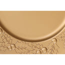 Charger Plate (Hollyberries) (Gold) (13") - Set of 6