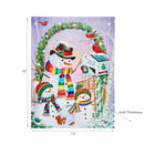 Christmas Led Canvas Wall Art Snowman Mailing Letter 12X16