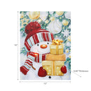 Christmas Led Canvas Wall Art Snowman Holding Presents 12X16