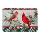 Christmas Memory Foam Mat Cardinal Couple