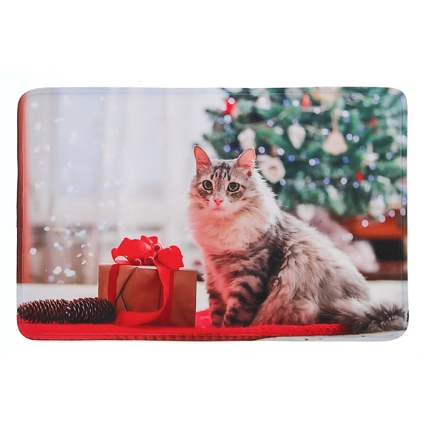 Christmas Memory Foam Mat Meowy Catmas