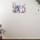 Christmas Led Window Wall Art Cardinal And Church
