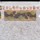 Christmas Coir Door Mat Pinecones 16 X 48