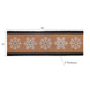 Christmas Coir Door Mat Snowflakes 16 X 48