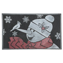 Rubber Mat (Snowman Cardinal)