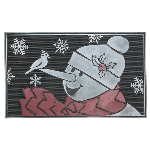 Rubber Mat (Snowman Cardinal)