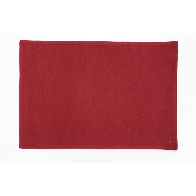 Cotton Placemat (Red Truck With Tree) - Set of 12