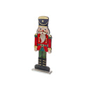 Christmas Wooden Nutcracker On Stand Black Hat