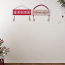 Christmas Beaded Hanger With Tassel Joyeux Noel - Set of 2