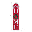 Christmas Barn Shaped Vertical Sign Welcome To Our Home