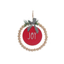 Christmas Ornament With Beaded Hoop Joy