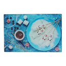 Printed Glass Cutting Board (Snowman Marshmallow) - Set of 2
