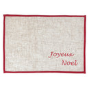Embroidered Placemat (Joyeux Noel) (13 X 18) - Set of 12