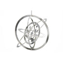 Christmas 3D Silver Metal Ornament Double Reindeer - Set of 12