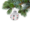 Christmas Paw Prints Ornament  - Set of 12