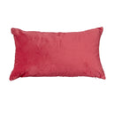Christmas Velvet Embroidered Cushion Red Jingle 20X12 - Set of 2