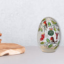 Christmas Led Crackled Glass Orb Decor Joy