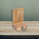 Christmas Natural Wood Stocking Holder