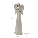 Christmas Polyresin Angel Holding Heart - Set of 2