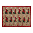 Red Truck With Tree Print Polyester Placemat - Set of 12