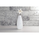 Christmas Furry White Poinsettia Long Stem Pick - Set of 2